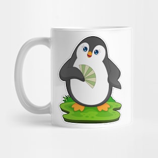 Penguin Hand fan Mug